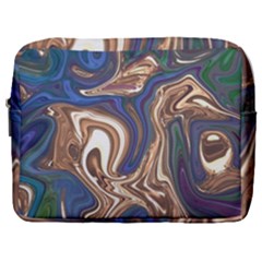 Pattern Psychedelic Hippie Abstract Make Up Pouch (large) by Ravend
