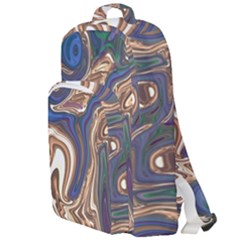 Pattern Psychedelic Hippie Abstract Double Compartment Backpack by Ravend