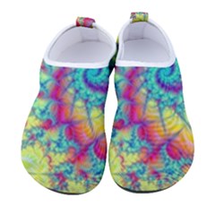 Fractal Spiral Abstract Background Men s Sock-style Water Shoes