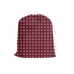 Kaleidoscope Seamless Pattern Drawstring Pouch (large)