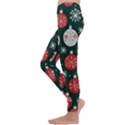 Christmas Decoration Winter Xmas Kids  Lightweight Velour Leggings View2