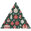 Christmas Decoration Winter Xmas Wooden Puzzle Triangle View1