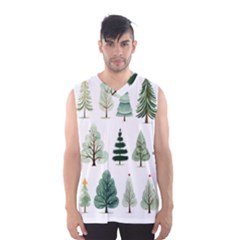 Christmas Trees Men s Basketball Tank Top by Vaneshop