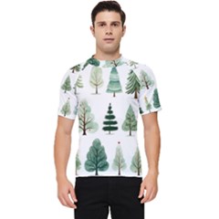 Christmas Trees Men s Short Sleeve Rash Guard by Vaneshop