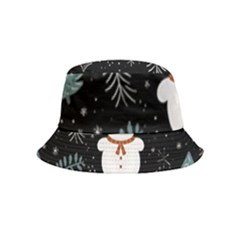 Snowman Christmas Inside Out Bucket Hat (kids)