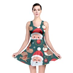 Christmas Santa Claus Reversible Skater Dress