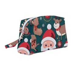 Christmas Santa Claus Wristlet Pouch Bag (medium) by Vaneshop