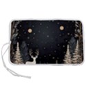 Christmas Winter Xmas Scene Nature Forest Tree Moon Pen Storage Case (S) View1