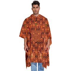 Floral Time In Peace And Love Men s Hooded Rain Ponchos by pepitasart