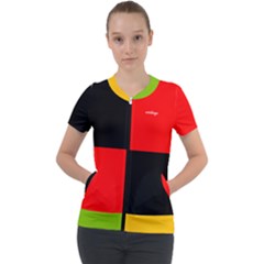 6 Ericksays African Flag Short Sleeve Zip Up Jacket by tratney
