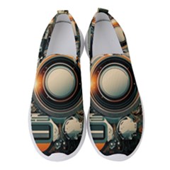 Illustrations Technology Robot Internet Processor Women s Slip On Sneakers by Vaneshop