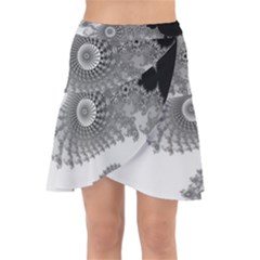 Apple Males Almond Bread Abstract Mathematics Wrap Front Skirt by Vaneshop