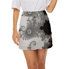 Apple Males Almond Bread Abstract Mathematics Mini Front Wrap Skirt by Vaneshop