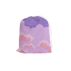 Sky Nature Sunset Clouds Space Fantasy Sunrise Drawstring Pouch (medium) by Vaneshop