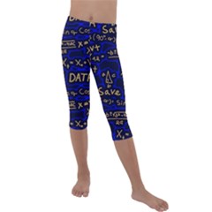 Art Pattern Design Background Graphic Kids  Lightweight Velour Capri Leggings 