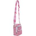 Valentine Romantic Love Watercolor Pink Pattern Texture Shoulder Strap Belt Bag View1