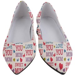 Love Mom Happy Mothers Day I Love Mom Graphic Women s Block Heels  by Vaneshop