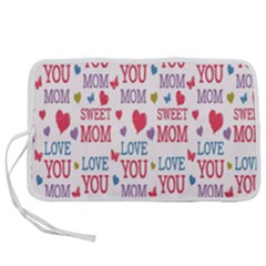 Love Mom Happy Mothers Day I Love Mom Graphic Pen Storage Case (l) by Vaneshop