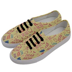 Love Mom Happy Mothers Day I Love Mom Graphic Pattern Men s Classic Low Top Sneakers by Vaneshop