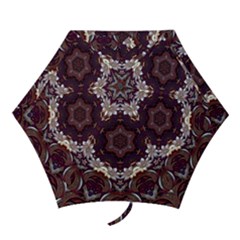 Rosette Kaleidoscope Mosaic Abstract Background Mini Folding Umbrellas