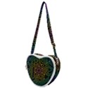 Circuit Hexagonal Geometric Pattern Background Pattern Heart Shoulder Bag View1