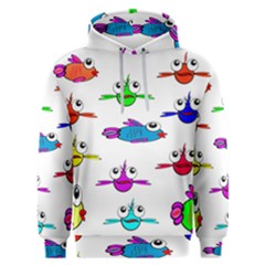 Fish Swim Cartoon Funnycute Men s Overhead Hoodie