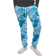 Blue Ocean Wave Texture Men s Jogger Sweatpants by Jack14