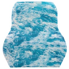 Blue Ocean Wave Texture Car Seat Back Cushion 