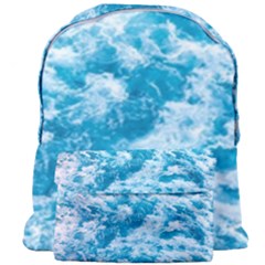 Blue Ocean Wave Texture Giant Full Print Backpack