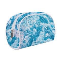 Blue Ocean Wave Texture Make Up Case (Small)