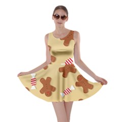 Gingerbread Christmas Time Skater Dress