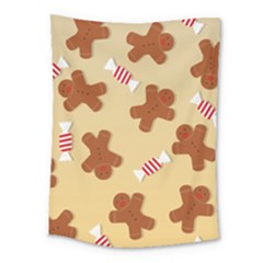 Gingerbread Christmas Time Medium Tapestry