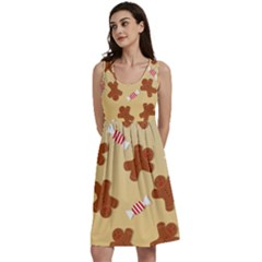 Gingerbread Christmas Time Classic Skater Dress