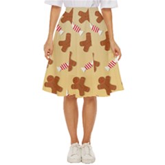 Gingerbread Christmas Time Classic Short Skirt