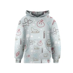 Winter Pattern Background Element Kids  Pullover Hoodie by Pakjumat