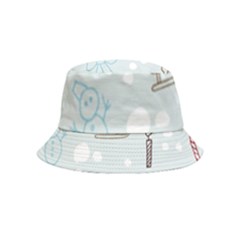 Winter Pattern Background Element Bucket Hat (Kids)