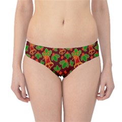 Christmas Wrapping Paper Hipster Bikini Bottoms by Pakjumat