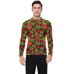 Christmas Wrapping Paper Men s Long Sleeve Rash Guard by Pakjumat