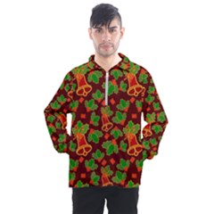 Template Christmas Pattern Men s Half Zip Pullover by Pakjumat