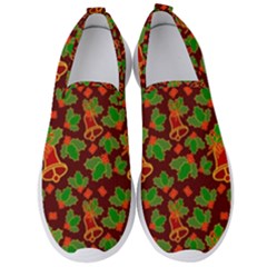 Template Christmas Pattern Men s Slip On Sneakers