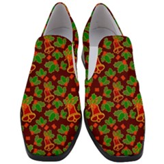 Christmas Pattern Women Slip On Heel Loafers