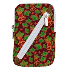 Template Christmas Pattern Belt Pouch Bag (large) by Pakjumat