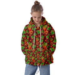 Christmas Wrapping Paper Kids  Oversized Hoodie