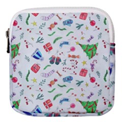 Illustration Christmas Pattern Mini Square Pouch by Pakjumat