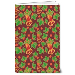 Christmas Wrapping Paper 8  X 10  Softcover Notebook by Pakjumat