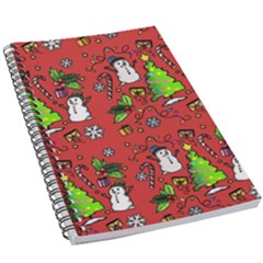 Santa Snowman Gift Holiday 5 5  X 8 5  Notebook by Pakjumat