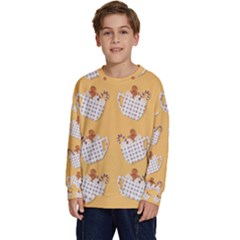 Background Stars Pattern Wallpaper Kids  Crewneck Sweatshirt by Pakjumat