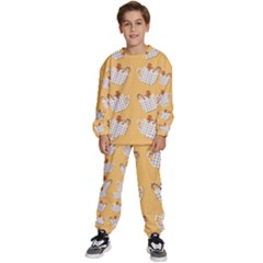 Background Stars Pattern Wallpaper Kids  Sweatshirt Set by Pakjumat