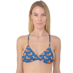 Corgi Patterns Reversible Tri Bikini Top