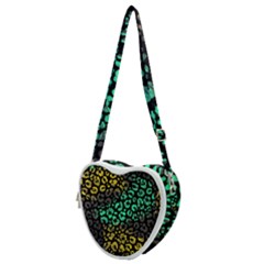 Abstract Geometric Seamless Pattern With Animal Print Heart Shoulder Bag by Amaryn4rt